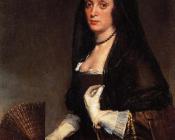 迭戈 罗德里格斯 德 席尔瓦 委拉斯贵支 : Lady with a Fan